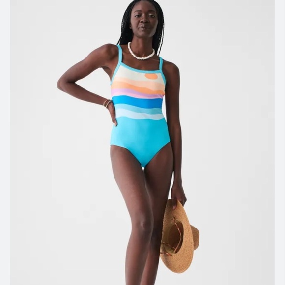 NWT Faherty Nautical Mile One Piece - Picture 9 of 9